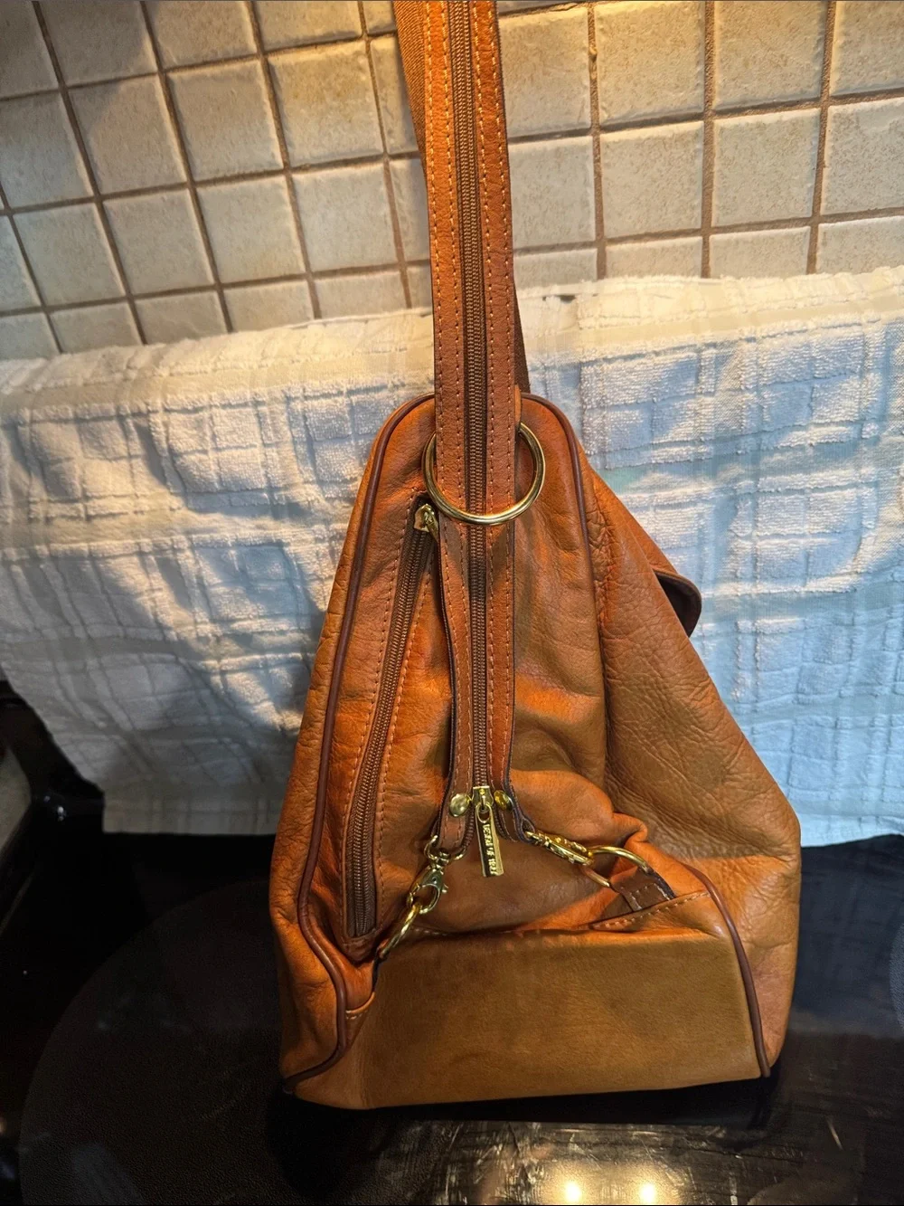 Valentino Di Jonny Vera Pelle Italian Leather Mini Backpack